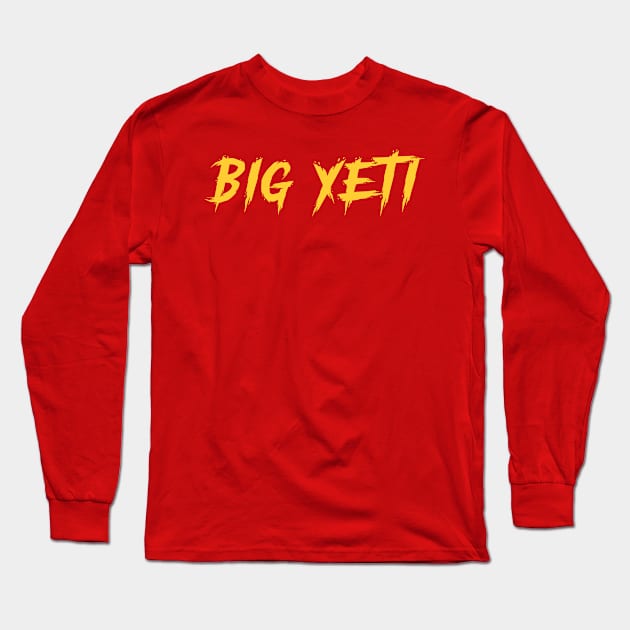 Big Yeti Typography Design Long Sleeve T-Shirt by Trendsdk